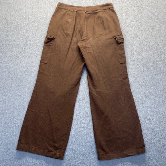 CIDER Wide Leg Cargo Pants Size Small Women Brown Zipper ,Hiking,Outdoor - Picture 2 of 11